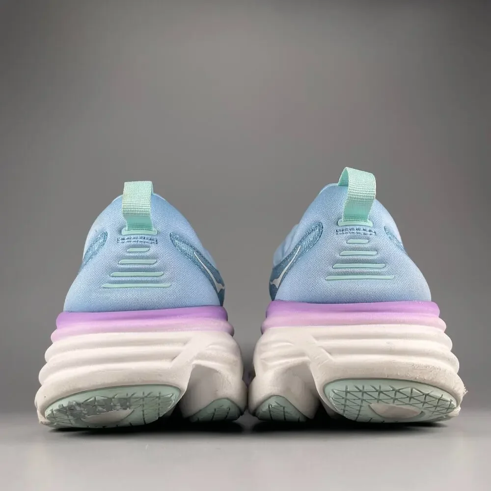Women's 11 Men's 9.5 Hoka One One Bondi 8 Airy Blue Sunlit Ocean Running Sneaker